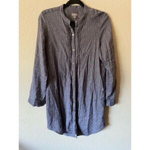 J. Jill Blue Line Blend Long Sleeve Shirt